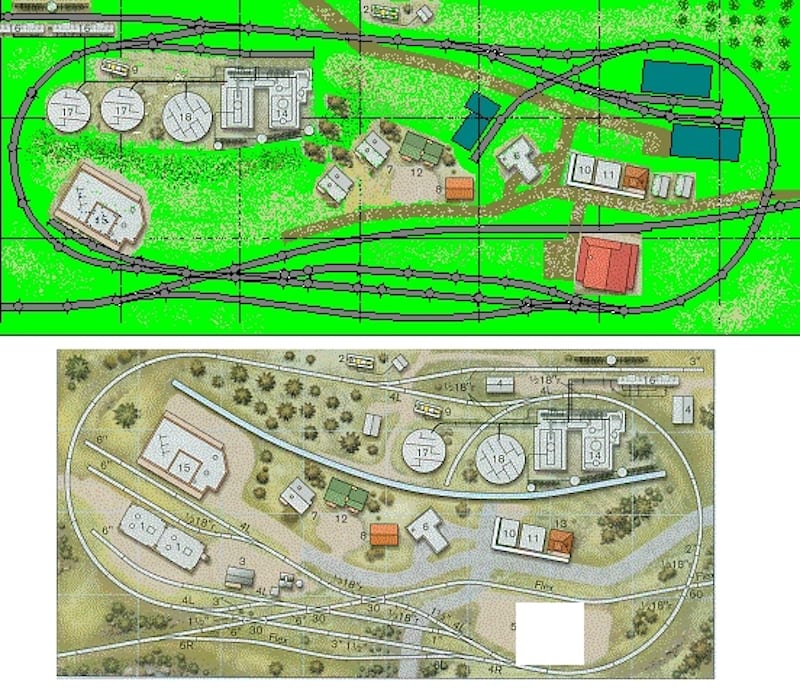 2x4 n scale track plan design. 