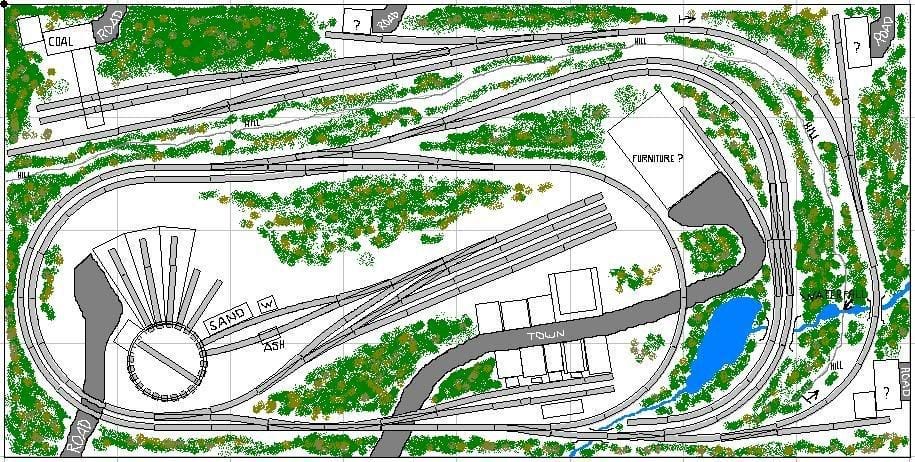 double 4x8 track plan with yard
