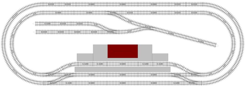 dog bone g scale track plan