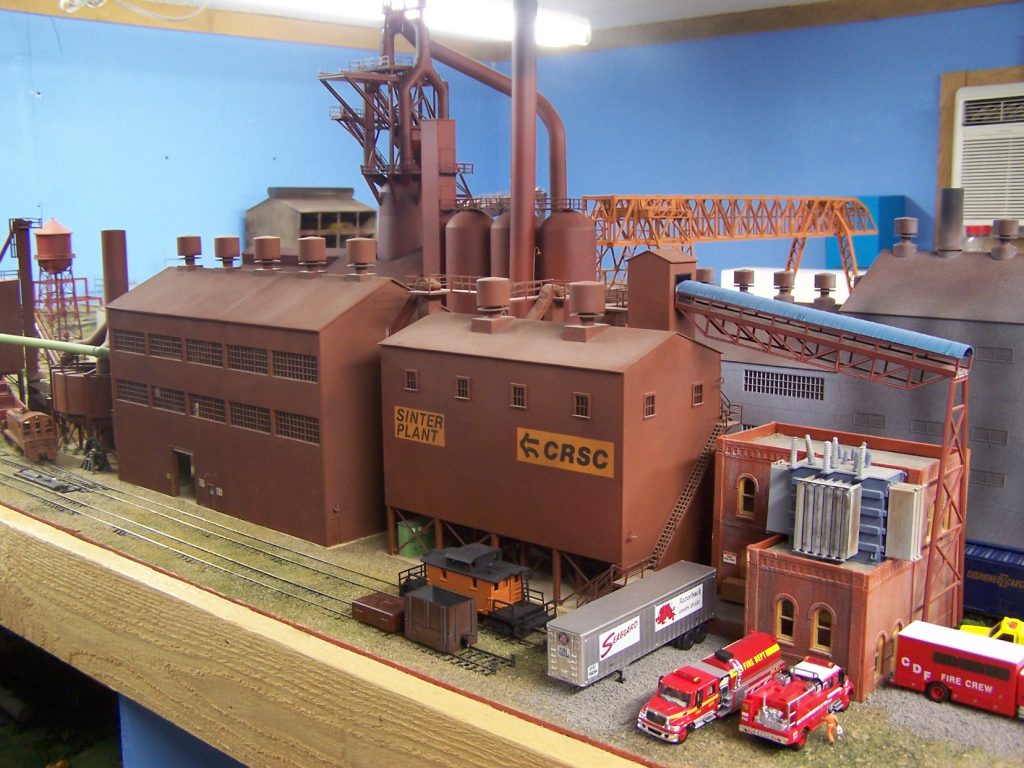 ho scale sinister plant steel mill manufacturing building