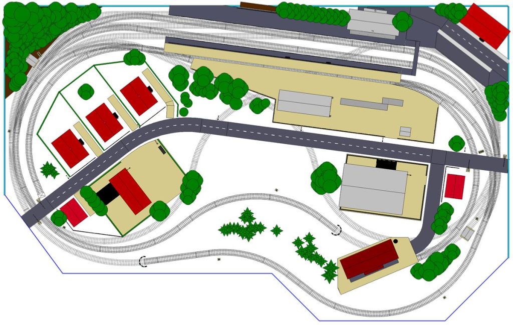 standard 4x8 ho scale track plan