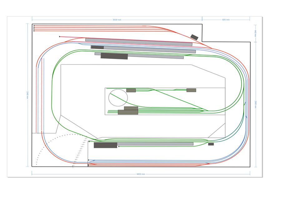 shelf layout for ho scale dimension