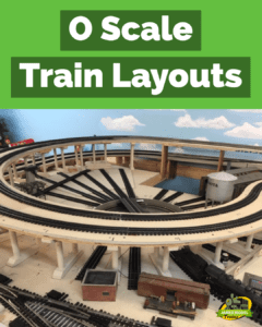 o scale model train layout