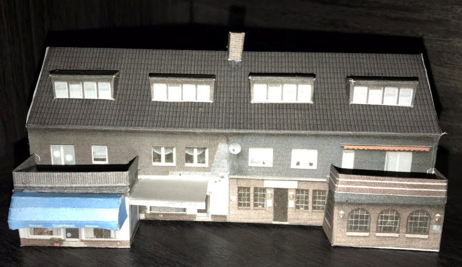 N scale cardstock buildings shop