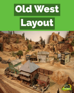 old west town model railroad layout