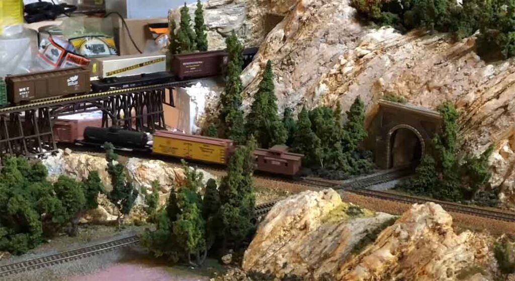 N Scale Mountains model railroad scenery