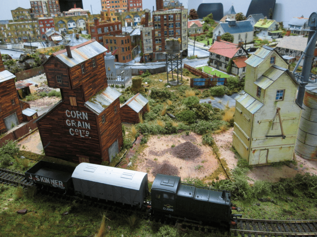 model railroad scenery buildings