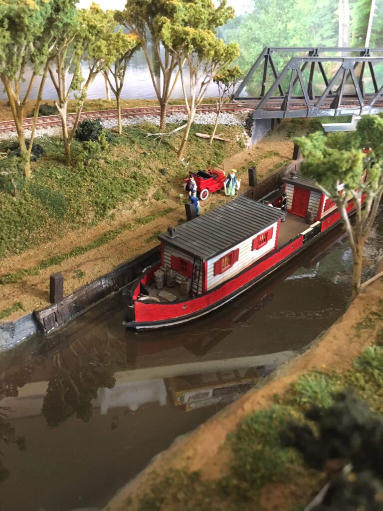 model railroad water scenery
